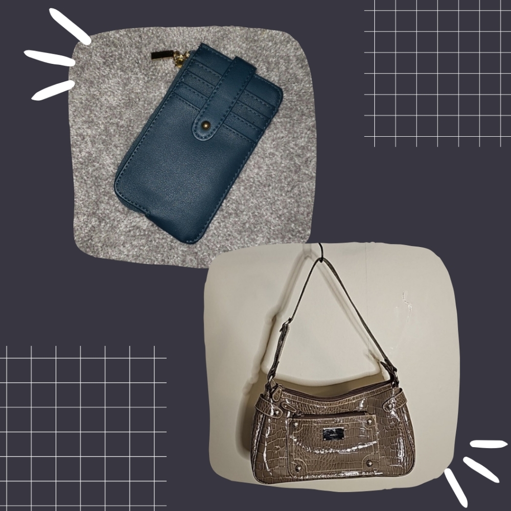Liz & Co Purse and teal wallet HNG